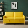 Sofa su saugojimo vieta Šviesi geltona 152 x 78 x 87 cm