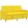 Sofa su saugojimo vieta Šviesi geltona 152 x 78 x 87 cm