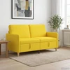 Sofa su saugojimo vieta Šviesi geltona 152 x 78 x 87 cm