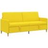 Sofa su saugojimo vieta Šviesi geltona 192 x 78 x 87 cm