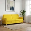 Sofa su saugojimo vieta Šviesi geltona 192 x 78 x 87 cm