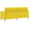 Sofa su saugojimo vieta Šviesi geltona 192 x 78 x 87 cm