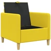 Sofa su saugojimo vieta Šviesi geltona 72 x 78 x 87 cm