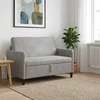 Sofa su saugojimo vieta 2 vietos Šviesiai pilka
