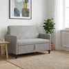 Sofa su saugojimo vieta Šviesiai pilka 122 x 78 x 87 cm
