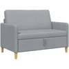 Sofa su saugojimo vieta Šviesiai pilka 122 x 78 x 87 cm