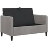 Sofa su saugojimo vieta Šviesiai pilka 122 x 78 x 87 cm