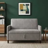 Sofa su saugojimo vieta Šviesiai pilka 122 x 78 x 87 cm