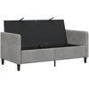 Sofa su saugojimo vieta Šviesiai pilka 152 x 78 x 87 cm
