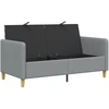 Sofa su saugojimo vieta Šviesiai pilka 152 x 78 x 87 cm