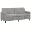 Sofa su saugojimo vieta Šviesiai pilka 192 x 78 x 87 cm