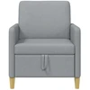 Sofa su saugojimo vieta Šviesiai pilka 72 x 78 x 87 cm