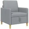 Sofa su saugojimo vieta Šviesiai pilka 72 x 78 x 87 cm