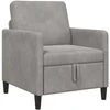 Sofa su saugojimo vieta Šviesiai pilka 72 x 78 x 87 cm