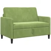 Sofa su saugojimo vieta Šviesiai žalia 122 x 78 x 87 cm