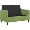 Sofa su saugojimo vieta Šviesiai žalia 122 x 78 x 87 cm