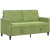 Sofa su saugojimo vieta 2 vietos Šviesiai žalia