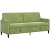 Sofa su saugojimo vieta Šviesiai žalia 192 x 78 x 87 cm