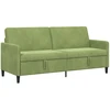 Sofa su saugojimo vieta Šviesiai žalia 192 x 78 x 87 cm
