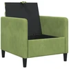 Sofa su saugojimo vieta Šviesiai žalia 72 x 78 x 87 cm
