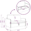 Sofa su saugojimo vieta Tamsiai geltona 122 x 78 x 87 cm
