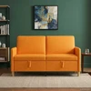 Sofa su saugojimo vieta Tamsiai geltona 152 x 78 x 87 cm