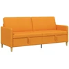 Sofa su saugojimo vieta Tamsiai geltona 192 x 78 x 87 cm