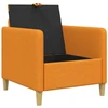 Sofa su saugojimo vieta Tamsiai geltona 72 x 78 x 87 cm