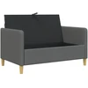 Sofa su saugojimo vieta Tamsiai pilka 122 x 78 x 87 cm
