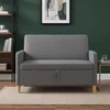 Sofa su saugojimo vieta Tamsiai pilka 122 x 78 x 87 cm
