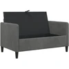 Sofa su saugojimo vieta Tamsiai pilka 122 x 78 x 87 cm
