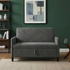 Sofa su saugojimo vieta Tamsiai pilka 122 x 78 x 87 cm