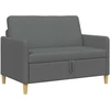 Sofa su saugojimo vieta Tamsiai pilka 122 x 78 x 87 cm
