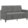 Sofa su saugojimo vieta Tamsiai pilka 152 x 78 x 87 cm