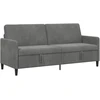Sofa su saugojimo vieta Tamsiai pilka 192 x 78 x 87 cm
