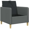 Sofa su saugojimo vieta Tamsiai pilka 72 x 78 x 87 cm