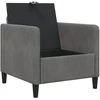 Sofa su saugojimo vieta Tamsiai pilka 72 x 78 x 87 cm