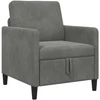 Sofa su saugojimo vieta Tamsiai pilka 72 x 78 x 87 cm