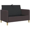 Sofa su saugojimo vieta Tamsiai rudas 122 x 78 x 87 cm