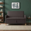 Sofa su saugojimo vieta Tamsiai rudas 122 x 78 x 87 cm