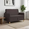 Sofa su saugojimo vieta Tamsiai rudas 122 x 78 x 87 cm