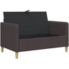 Sofa su saugojimo vieta Tamsiai rudas 122 x 78 x 87 cm