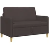 Sofa su saugojimo vieta Tamsiai rudas 122 x 78 x 87 cm