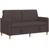 Sofa su saugojimo vieta Tamsiai rudas 152 x 78 x 87 cm