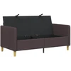 Sofa su saugojimo vieta Tamsiai rudas 152 x 78 x 87 cm