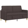 Sofa su saugojimo vieta Tamsiai rudas 152 x 78 x 87 cm
