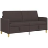 Sofa su saugojimo vieta Tamsiai rudas 172 x 78 x 87 cm