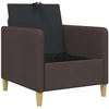 Sofa su saugojimo vieta Tamsiai rudas 72 x 78 x 87 cm