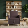 Sofa su saugojimo vieta Tamsiai rudas 72 x 78 x 87 cm