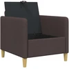 Sofa su saugojimo vieta Tamsiai rudas 72 x 78 x 87 cm